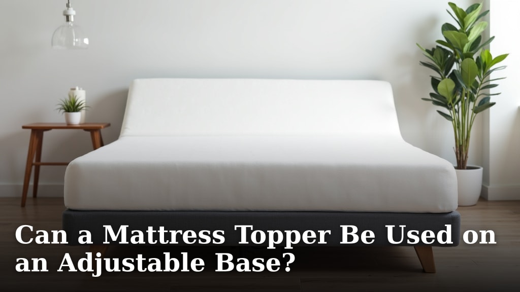 Can a Mattress Topper Be Used on an Adjustable Base?