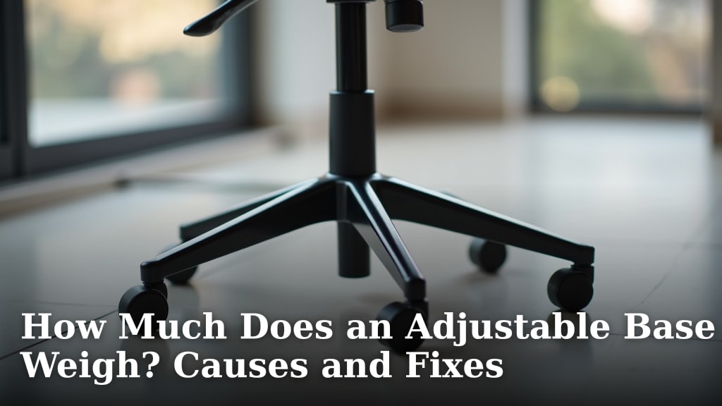 How Much Does an Adjustable Base Weigh? Causes and Fixes
