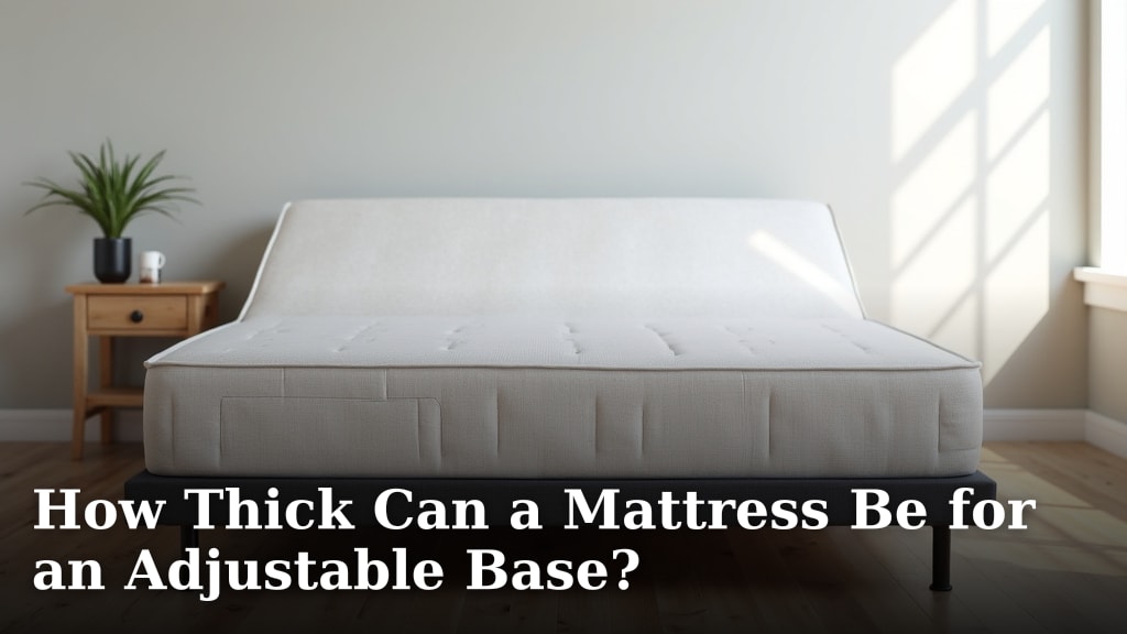 How Thick Can a Mattress Be for an Adjustable Base?