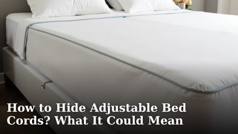 How to Hide Adjustable Bed Cords? What It Could Mean