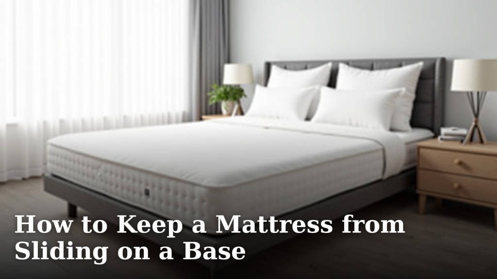 How to Keep a Mattress from Sliding on a Base