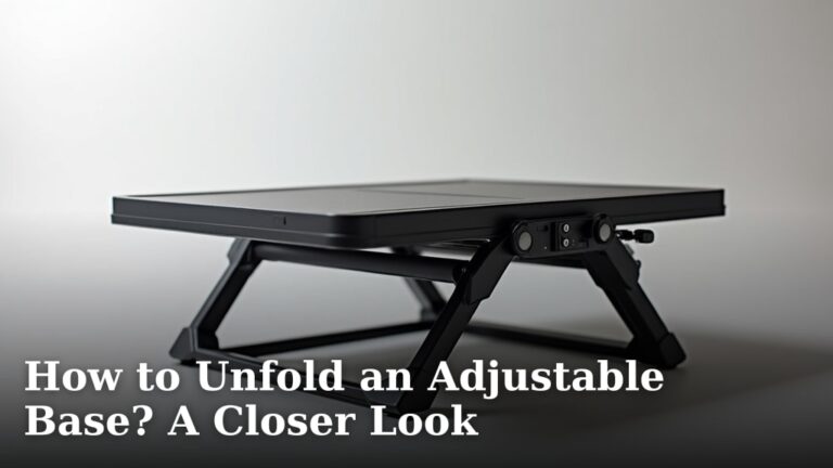 How to Unfold an Adjustable Base? A Closer Look